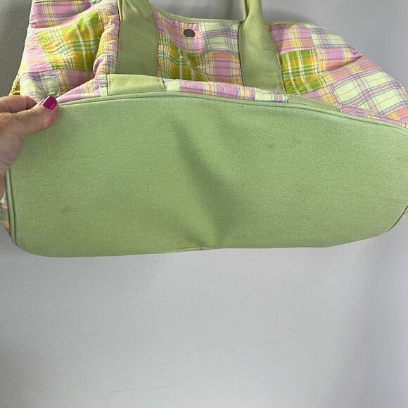 RED Pastel Patchwork Tote Bag - Picture 3 of 10